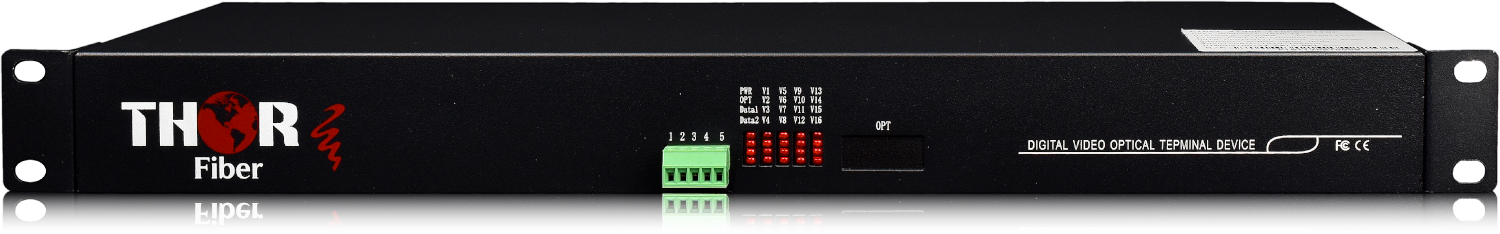 Thor 16 Ch Baseband Video and RS485 / RS422 / RS232 Over Fiber - Image 3