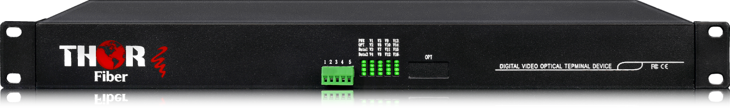 Thor 16 Ch Baseband Video and RS485 / RS422 / RS232 Over Fiber - Image 4