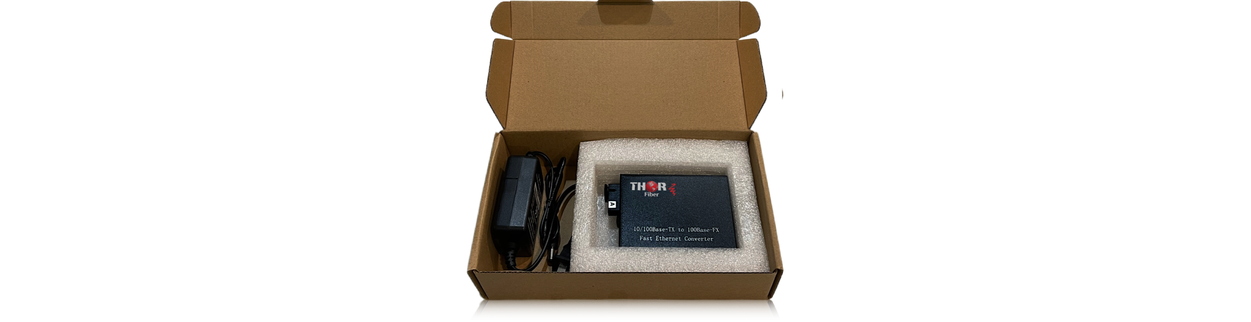 Thor 10/100 Mbps Fast Ethernet Over 1 Fiber Media Converter SC / UPC - Image 2