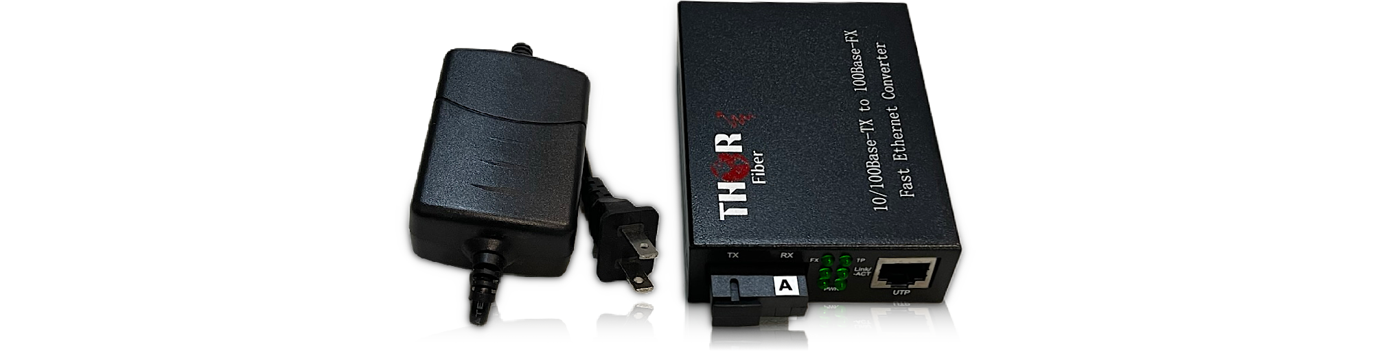 Thor 10/100 Mbps Fast Ethernet Over 1 Fiber Media Converter SC / UPC - Image 3