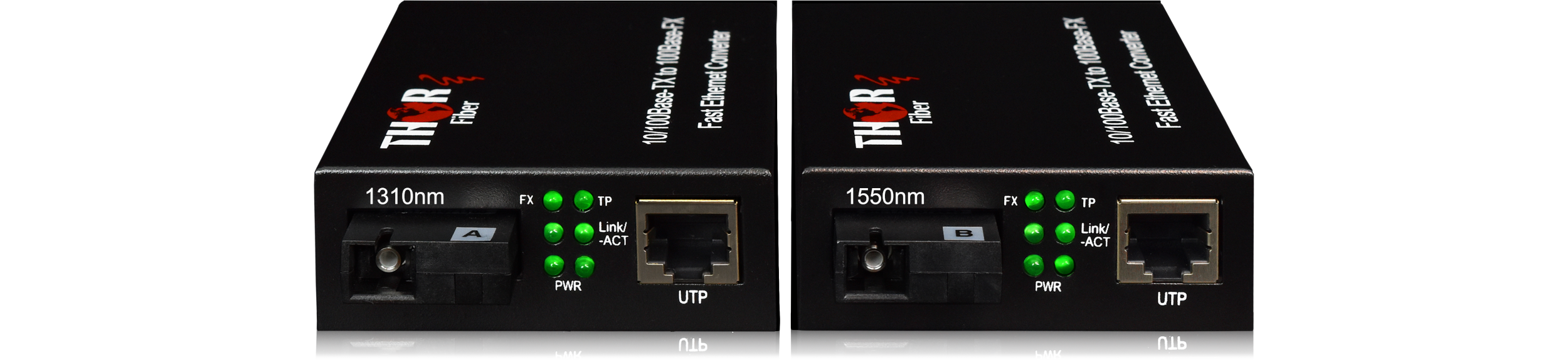 Thor 10/100 Mbps Fast Ethernet Over 1 Fiber Media Converter SC / UPC - Image 4