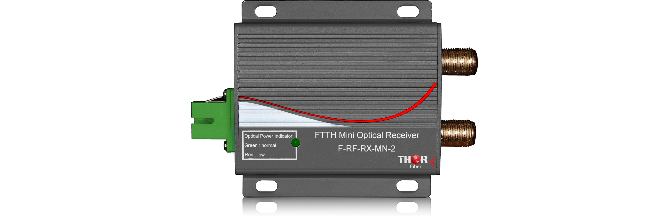 Thor Thor Fiber Optical Mini FTTH RF CATV CABLE TV Receiver with Dual Coax Output - Image 2